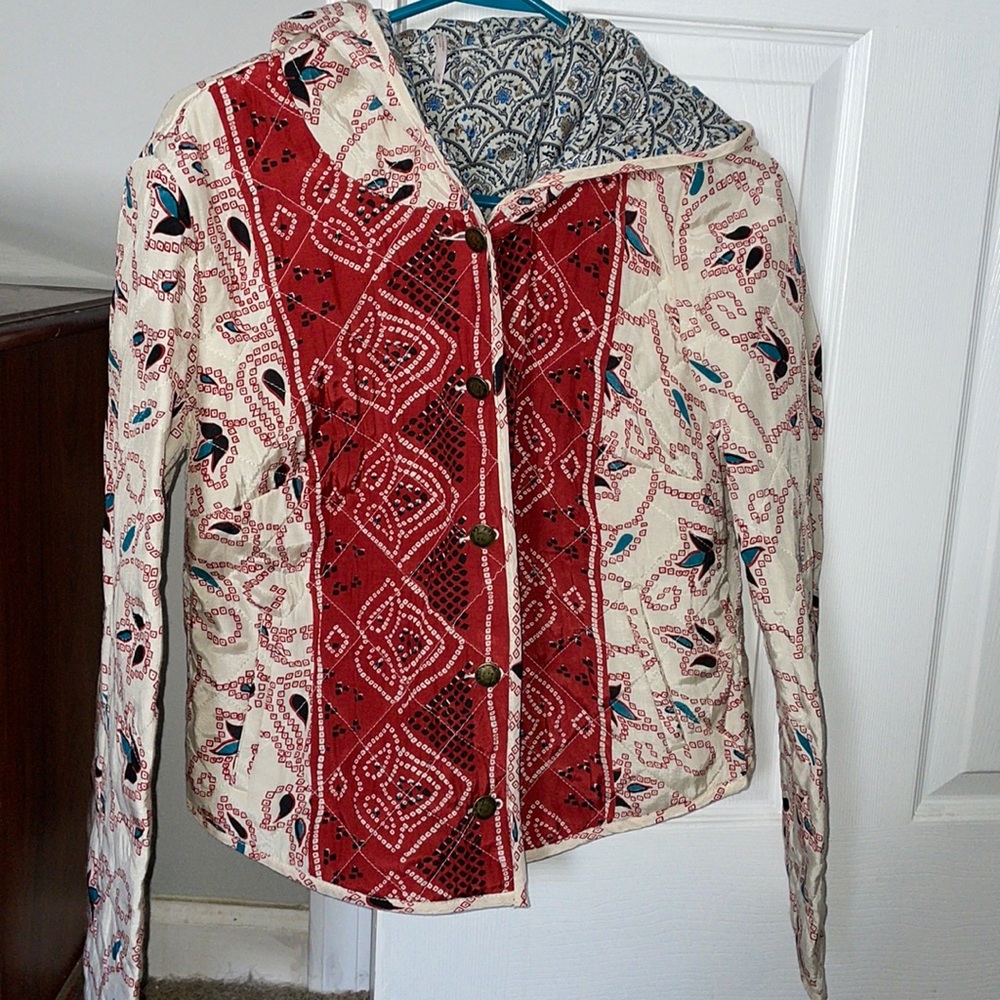 A Free People light summer jacket .
